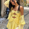 Priya | Golden Rings Mini Dress