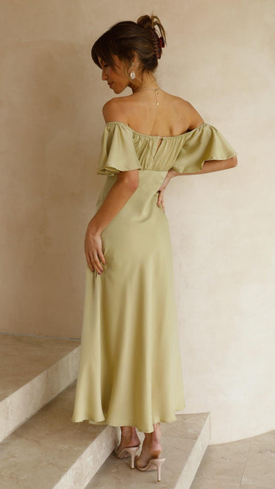 Nalani | Butterfly Sleeve Off-Shoulder Maxi Dress
