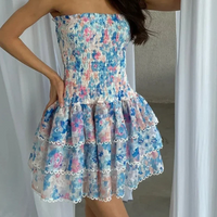 Kaylee | Strapless Floral Dress